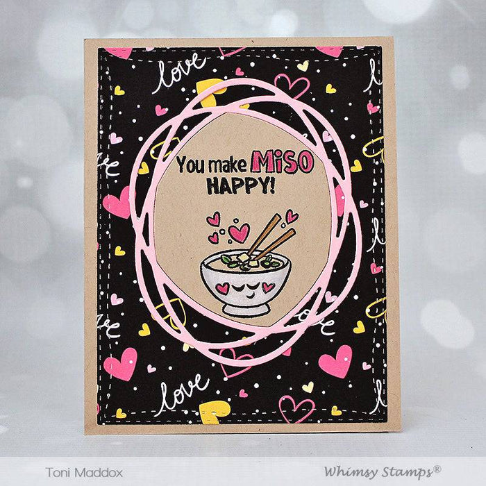 Connected Oval Frame Die - Whimsy Stamps