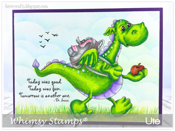 Back to School Bart - Digital Stamp - Whimsy Stamps