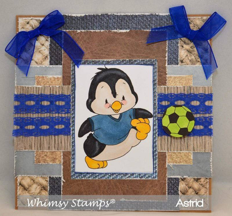 Penguin Soccer - Digital Stamp - Whimsy Stamps