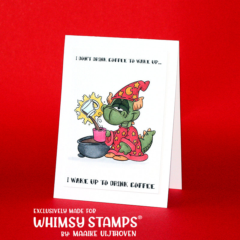 Wizard Dragon - Digital Stamp - Whimsy Stamps