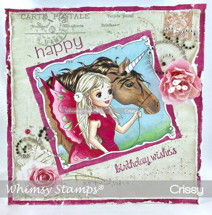Fairy and Unicorn Friends - Digital Stamp - Whimsy Stamps