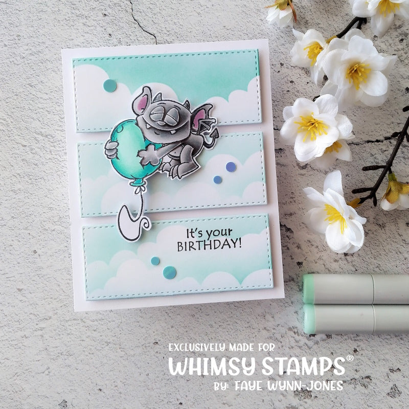 **NEW Gargoyle Birthday Clear Stamps - Whimsy Stamps