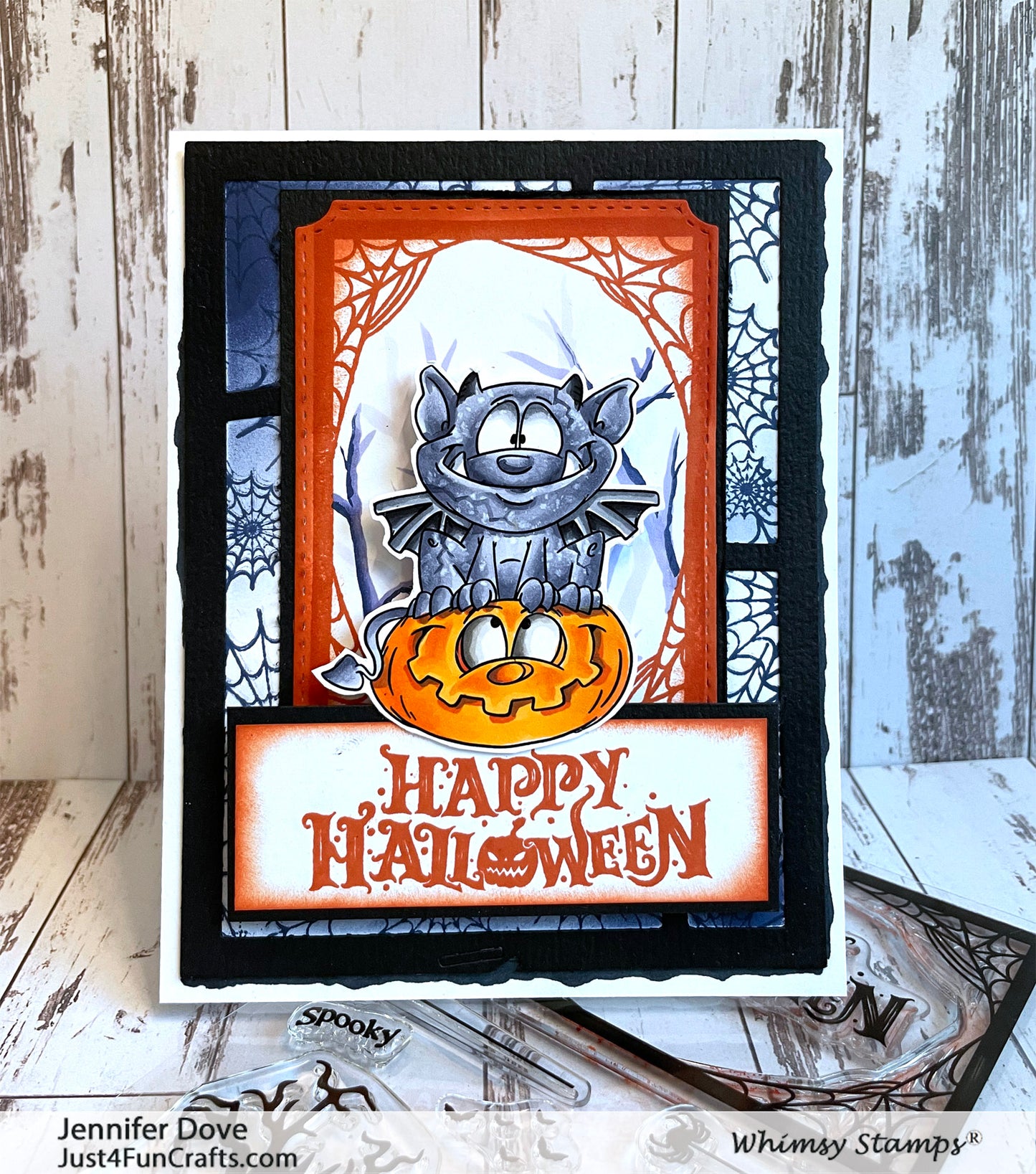 **NEW ATC Halloween Scene Clear Stamps - Whimsy Stamps