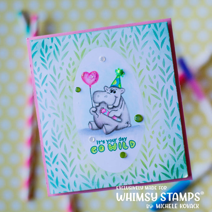 **NEW Jungle Birthday Clear Stamps - Whimsy Stamps