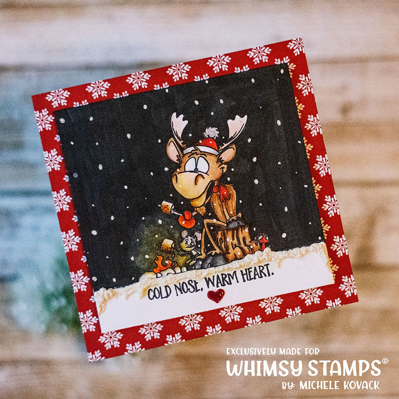 **NEW Moose You Clear Stamps - Whimsy Stamps