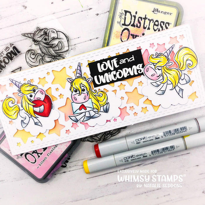 **NEW Love and Unicorns Clear Stamps - Whimsy Stamps