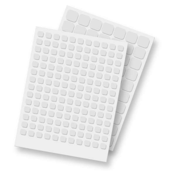 3D Foam Squares - White - Whimsy Stamps