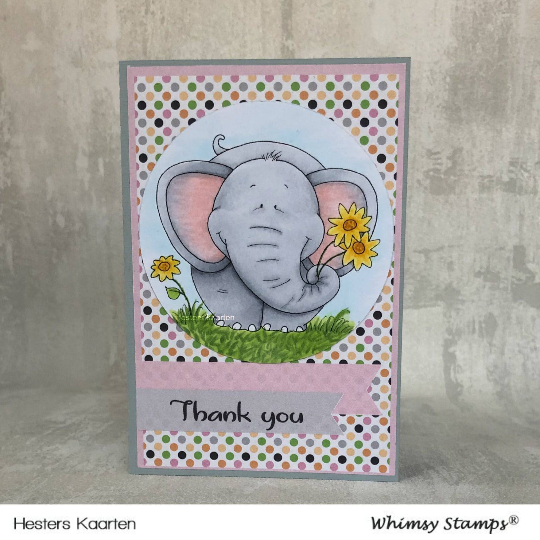 Well Rounded Elephant - Digital Stamp - Whimsy Stamps