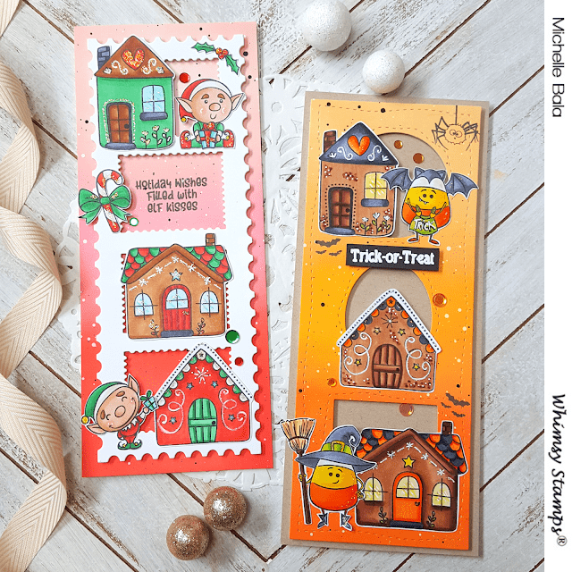 Gingerbread Greetings Clear Stamps - Whimsy Stamps