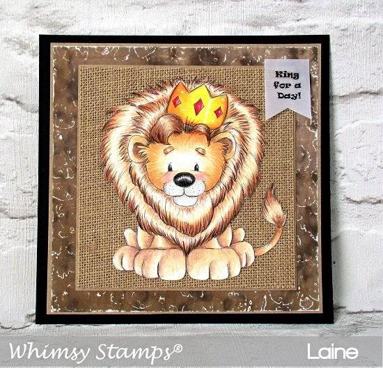 King Lion - Digital Stamp - Whimsy Stamps