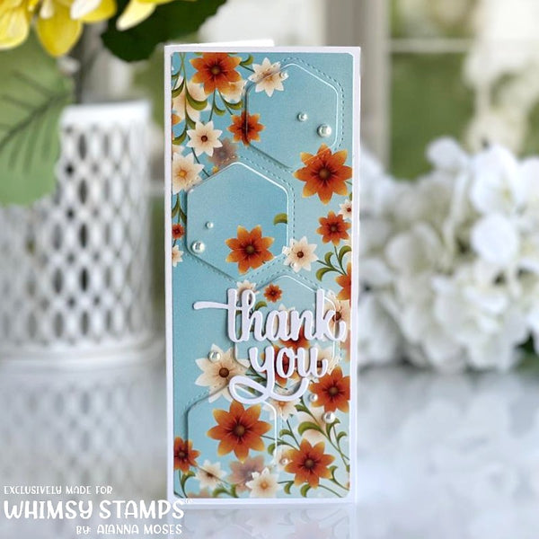 Thank You Word Die - Whimsy Stamps