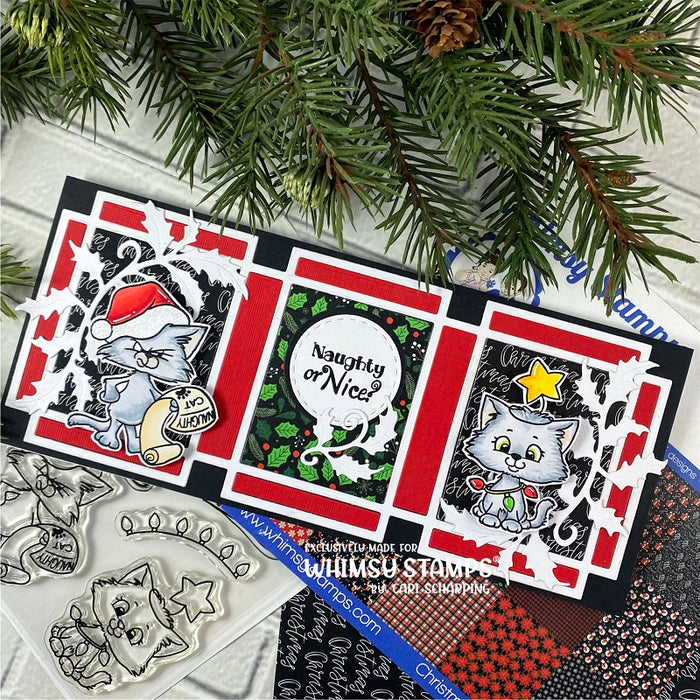 **NEW Cat Do Christmas Clear Stamps - Whimsy Stamps