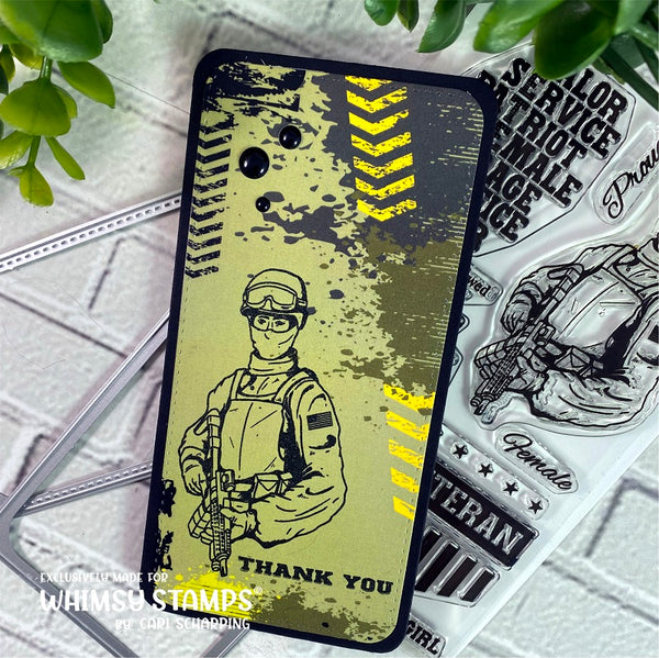 Military Sheroes Clear Stamps | Whimsy Stamps