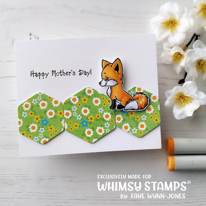 **NEW Fox Family Clear Stamps - Whimsy Stamps