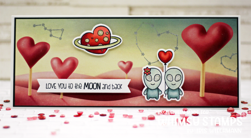 **NEW Space Moonies Clear Stamps - Whimsy Stamps