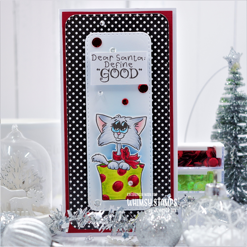 **NEW Cat Do Christmas Two Clear Stamps - Whimsy Stamps