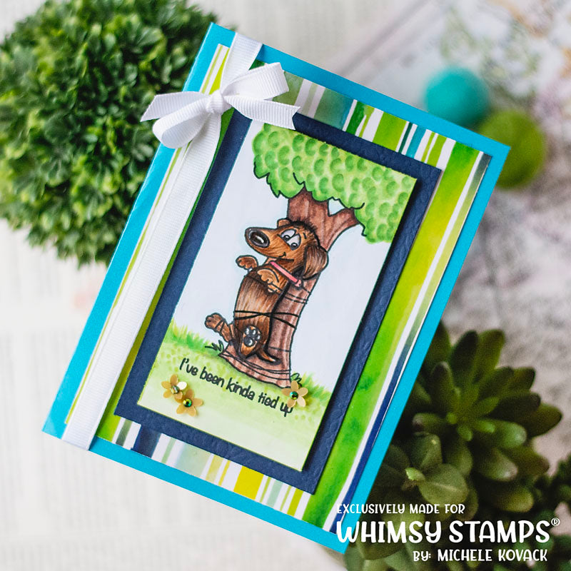 **NEW Doggie Naughty Clear Stamps - Whimsy Stamps