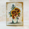 **NEW Gerbera Daisies Vase Rubber Cling Stamp - Whimsy Stamps