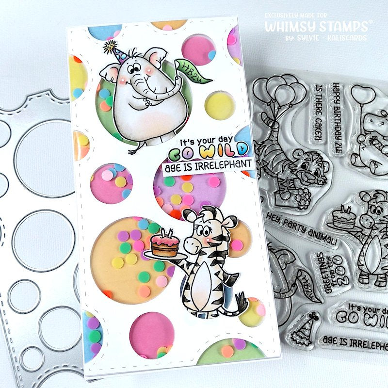 **NEW Jungle Birthday Clear Stamps - Whimsy Stamps