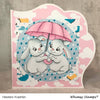 Bunnies Share Umbrella - Digital Stamp - Whimsy Stamps