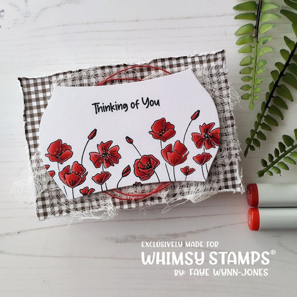 Poppy Remembrance Clear Stamps Whimsy Stamps