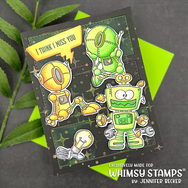 **NEW Robots Clear Stamps - Whimsy Stamps