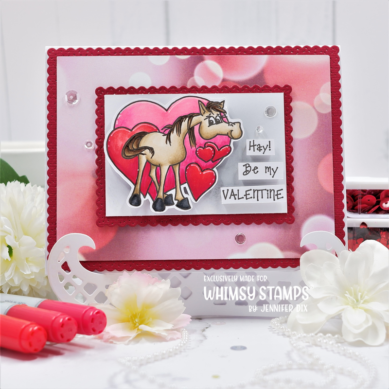 **NEW Valentine Pets and Puns Clear Stamps - Whimsy Stamps