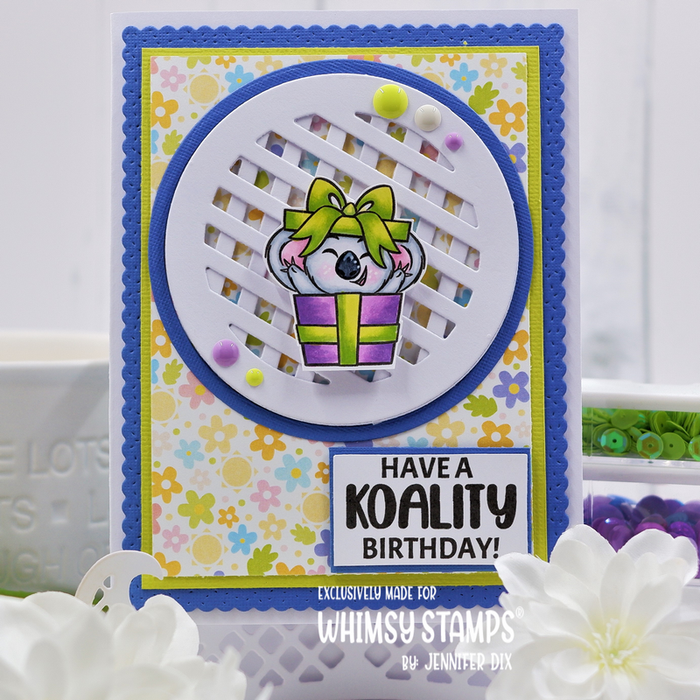 **NEW Koala Birthday Clear Stamps - Whimsy Stamps