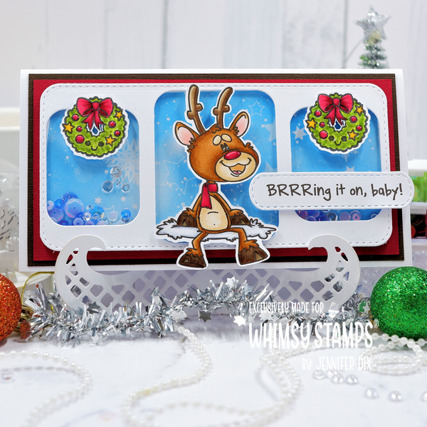 **NEW Reindeer Time Clear Stamps - Whimsy Stamps