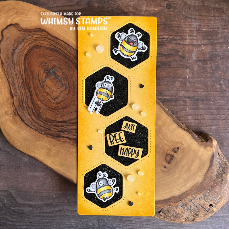 Bizzy Bees 2 Clear Stamps Whimsy Stamps