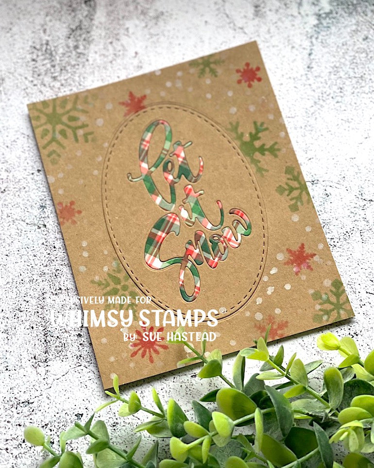 **NEW Let it Snow Die Set - Whimsy Stamps