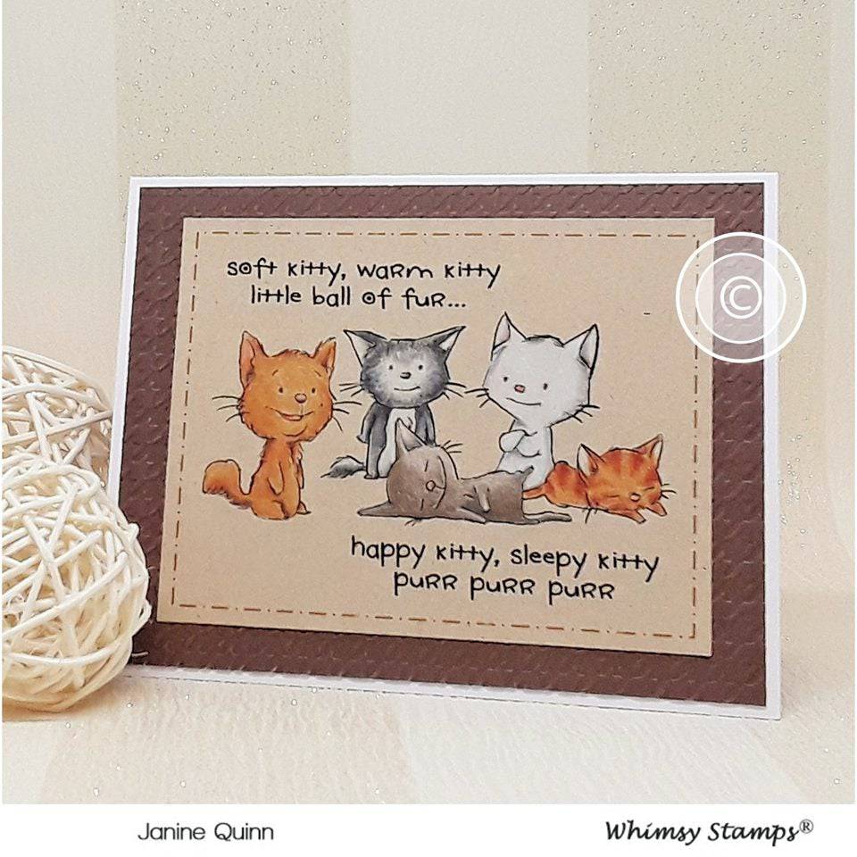 Adopt Don't Shop CATS Clear Stamps - Whimsy Stamps