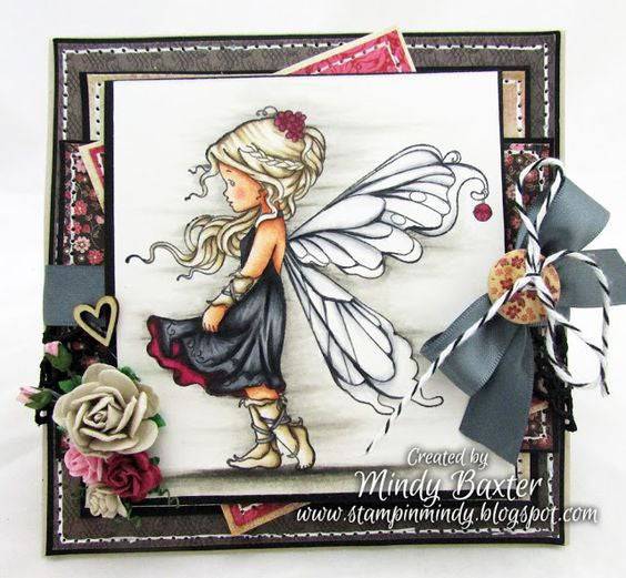 Silver Fairy - Digital Stamp - Whimsy Stamps
