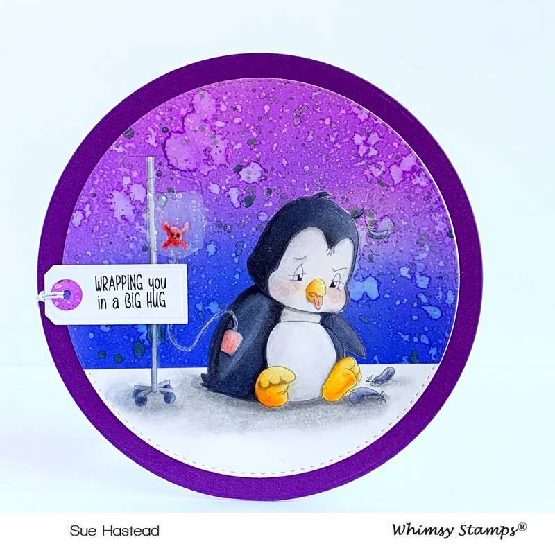 Penguin Ray - Digital Stamp - Whimsy Stamps