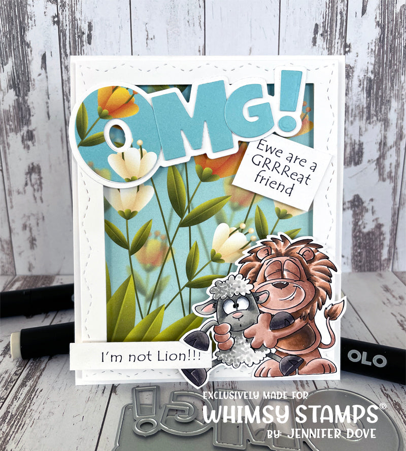 **NEW Friend Like Ewe Clear Stamps - Whimsy Stamps