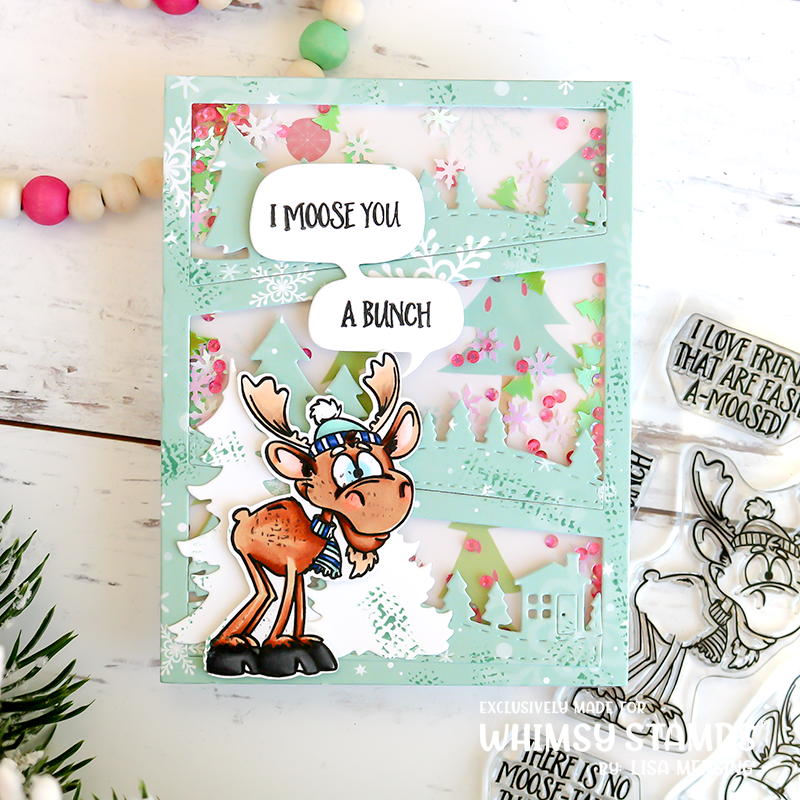 **NEW Moose You Clear Stamps - Whimsy Stamps