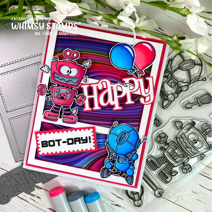 **NEW Robots Clear Stamps - Whimsy Stamps