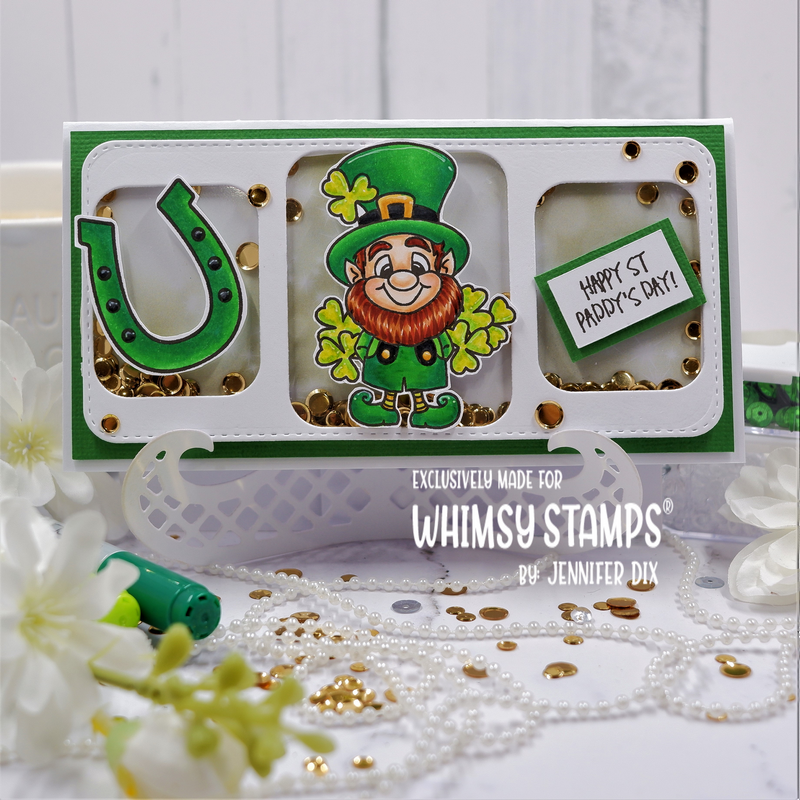 **NEW Lucky Leprechauns Clear Stamps - Whimsy Stamps