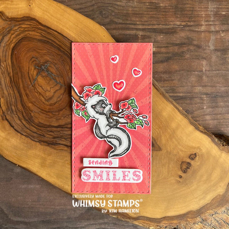 **NEW Odorable Skunks Clear Stamps - Whimsy Stamps