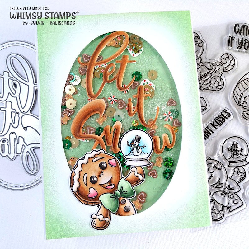 **NEW Gingerbread Fun Clear Stamps - Whimsy Stamps