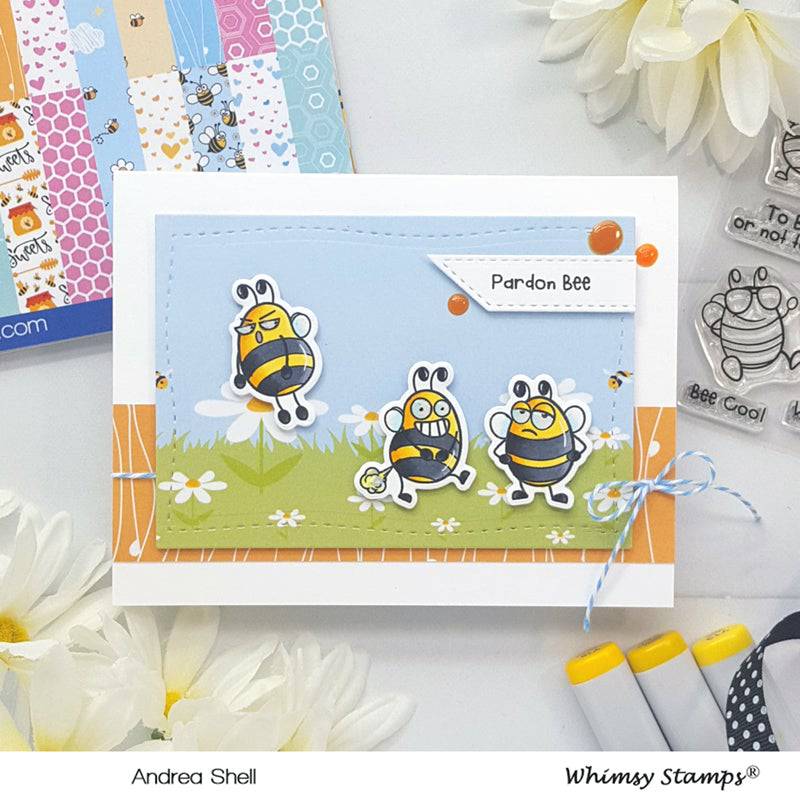 6x6 Paper Pack - Bizzy Bees - Whimsy Stamps