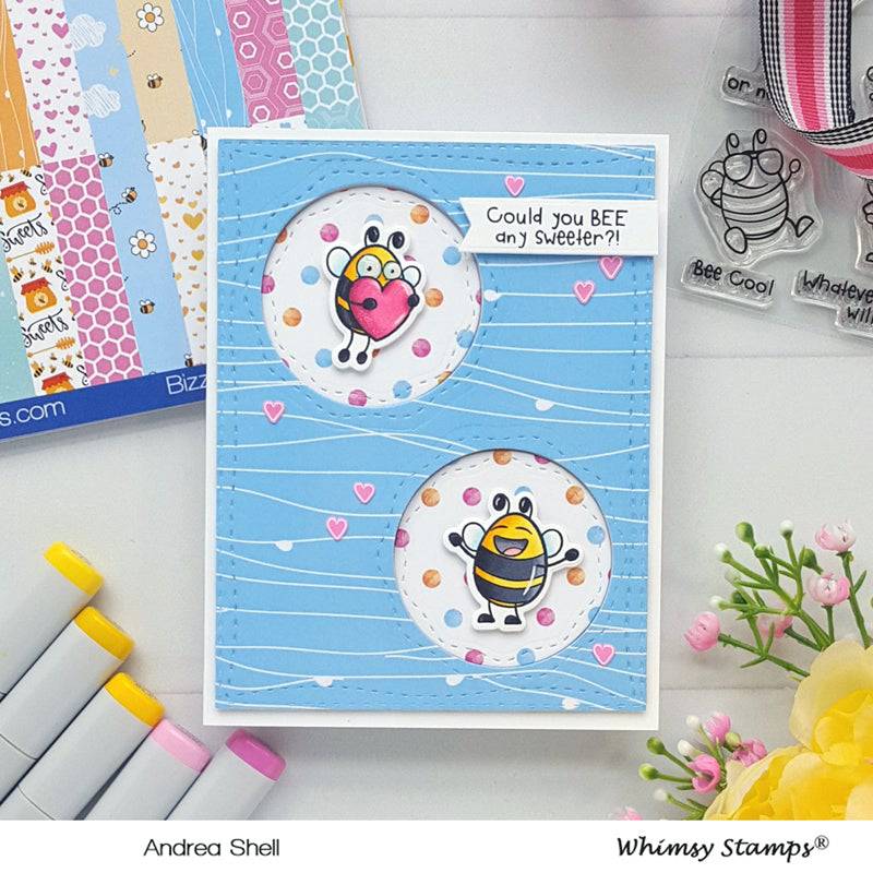 6x6 Paper Pack - Bizzy Bees - Whimsy Stamps