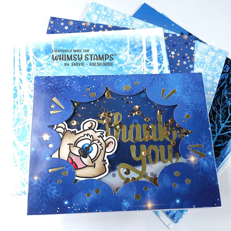 **NEW 6x6 Paper Pack - Blissful Blues - Whimsy Stamps