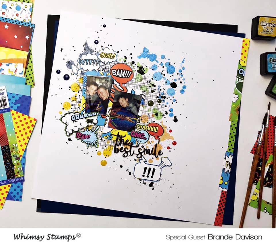 6x6 Paper Pack - Comics - Whimsy Stamps