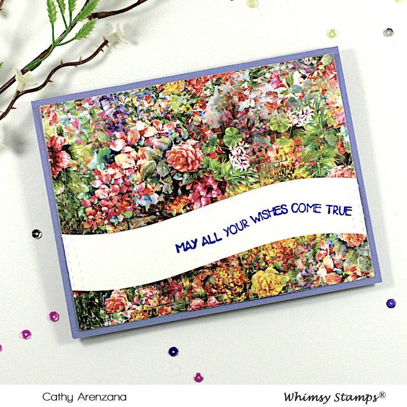 6x6 Paper Pack - Floral Impressions - Whimsy Stamps