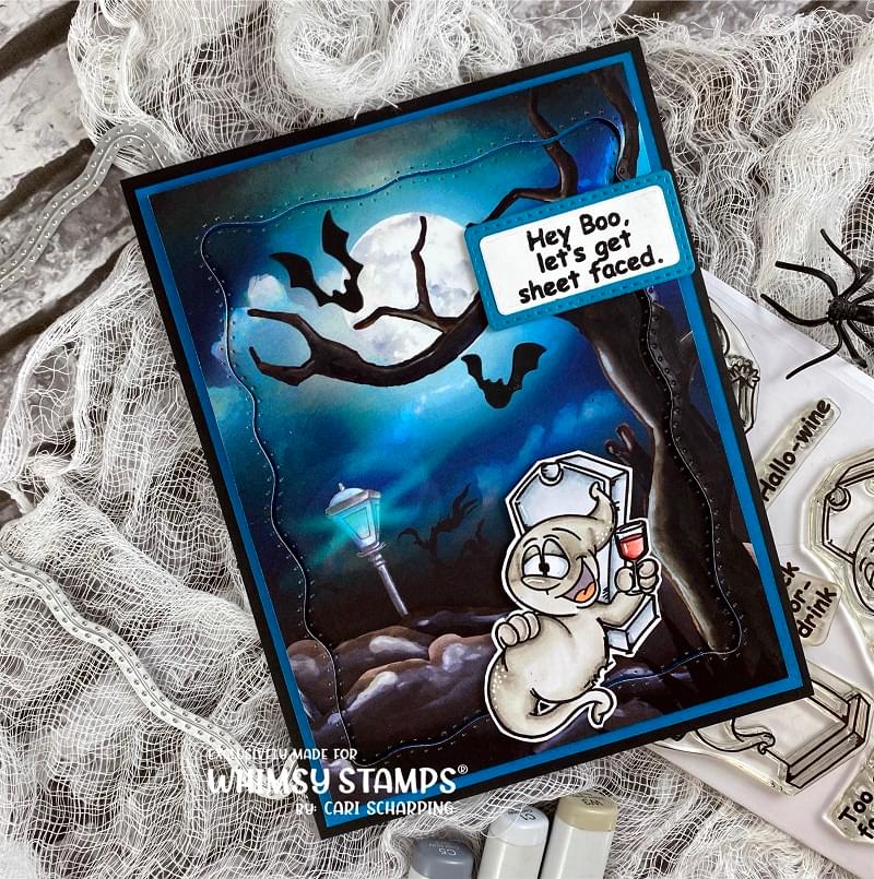 **NEW 6x6 Paper Pack - Haunted Graveyards - Whimsy Stamps