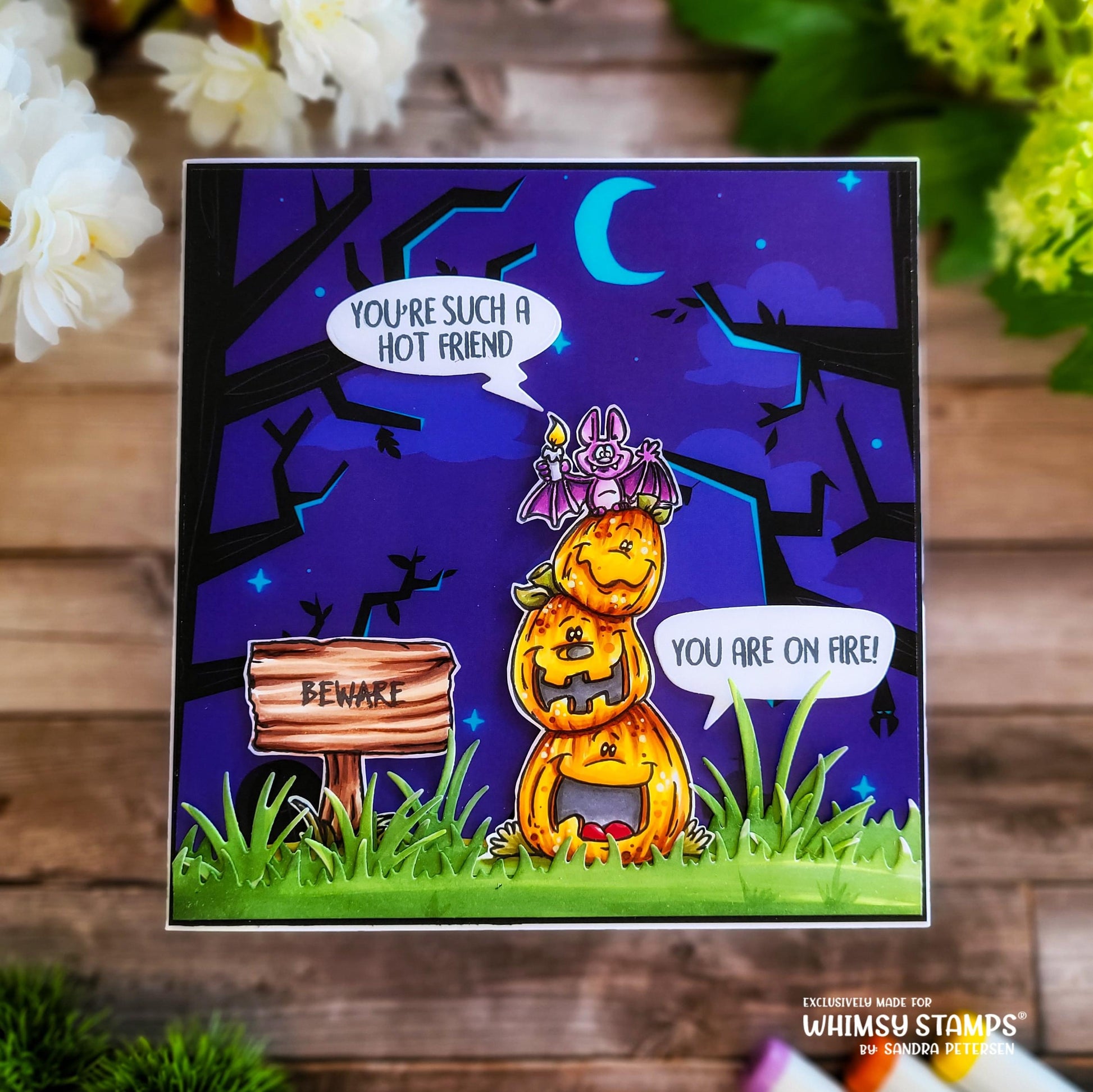 *NEW 6x6 Paper Pack - Haunted Graveyards - Whimsy Stamps