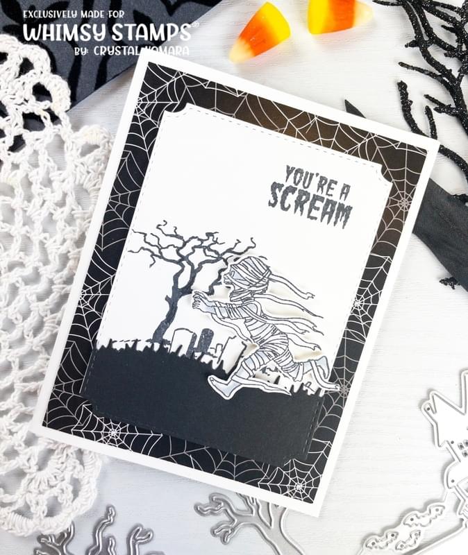 *NEW 6x6 Paper Pack - Haunted Graveyards - Whimsy Stamps