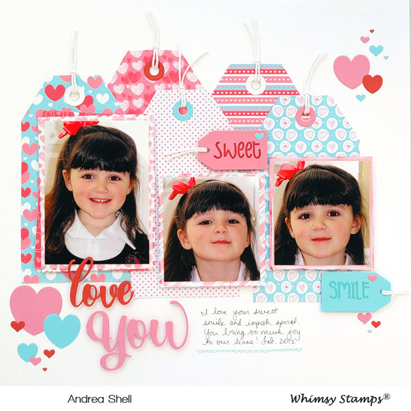 6x6 Paper Pack - Heart to Heart - Whimsy Stamps