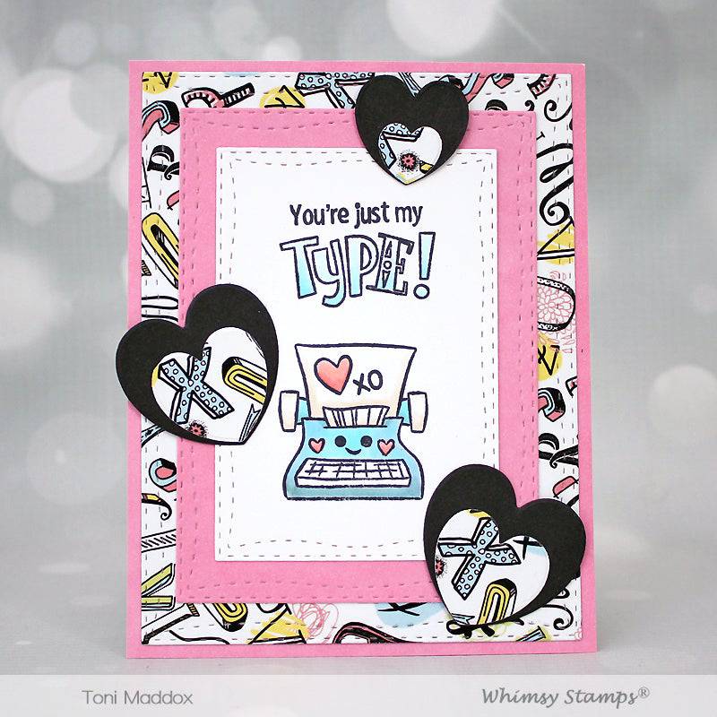 6x6 Paper Pack - Starring Hearts - Whimsy Stamps